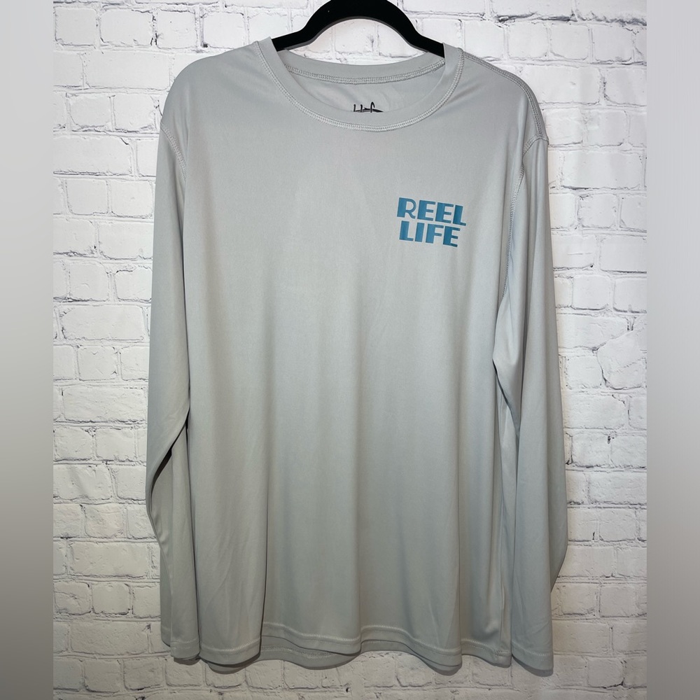 Men's Gray Long Sleeve Tee